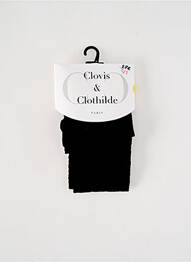 Colanți imprimeu fantezie negru CLOVIS & CLOTHILDE femme