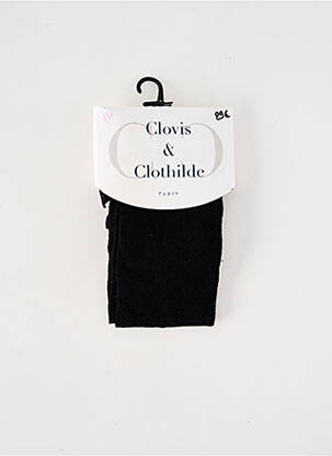 Colanți imprimeu fantezie negru CLOVIS & CLOTHILDE femeie