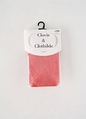 Colanți elasticitate roșu CLOVIS & CLOTHILDE femeie