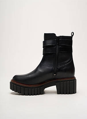 Botine/ghete material neted toc de 4 la 6 cm negru REQINS femeie