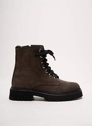 Botine/ghete nubuc toc de 4 la 6 cm maro COCO ET ABRICOT femeie