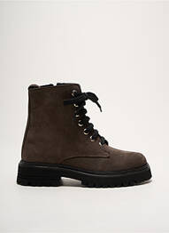 Botine/ghete nubuc toc de 4 la 6 cm maro COCO ET ABRICOT femeie