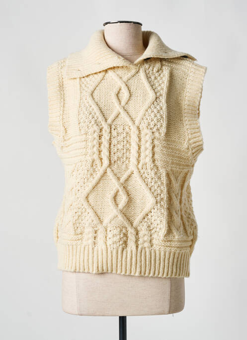 Pulover bej SEE U SOON femeie