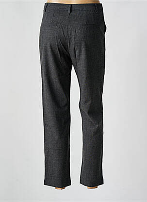 Pantalon drept închidere cu fermoar sub clapetă cu nasturi gri SEE U SOON femeie