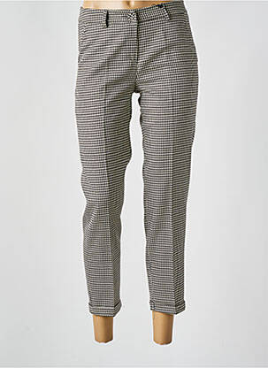 Pantalon 7/8 închidere cu fermoar sub clapetă cu nasturi negru PAKO LITTO femeie