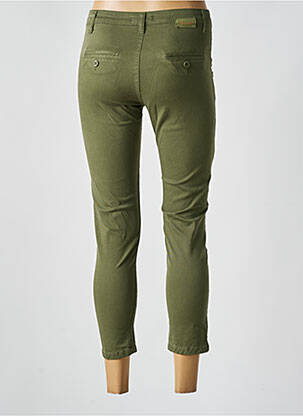 Pantalon 7/8 închidere cu fermoar sub clapetă cu nasturi verde PAKO LITTO femeie
