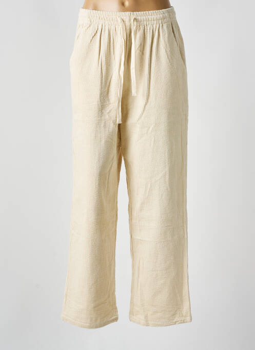 Pantalon drept bej GRACE & MILA femeie