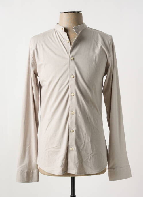 Cămașă cu mâneci lungi bej DESOTO bărbat