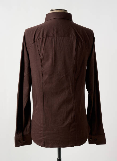 Cămașă cu mâneci lungi maro DESOTO bărbat