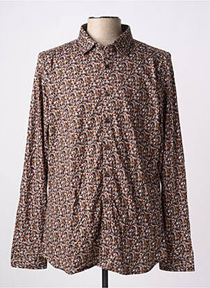 Cămașă cu mâneci lungi maro DESOTO bărbat