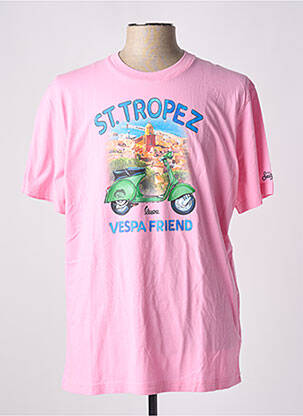 Tricou roz MC2 SAINT BARTH bărbat