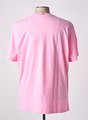Tricou elasticitate mâneci scurte roz MC2 SAINT BARTH bărbat