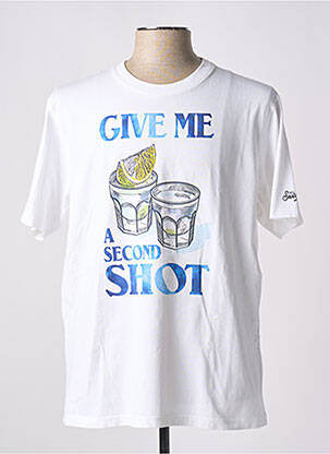Tricou alb MC2 SAINT BARTH bărbat