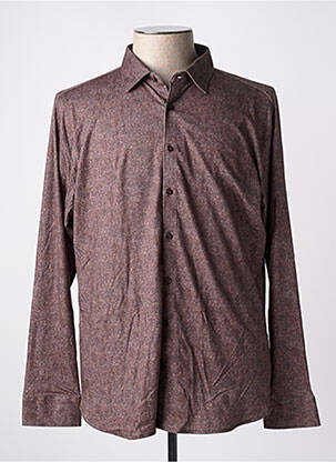 Cămașă cu mâneci lungi maro închis DESOTO bărbat