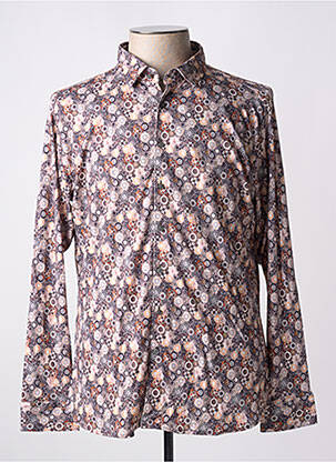 Cămașă cu mâneci lungi maro DESOTO bărbat