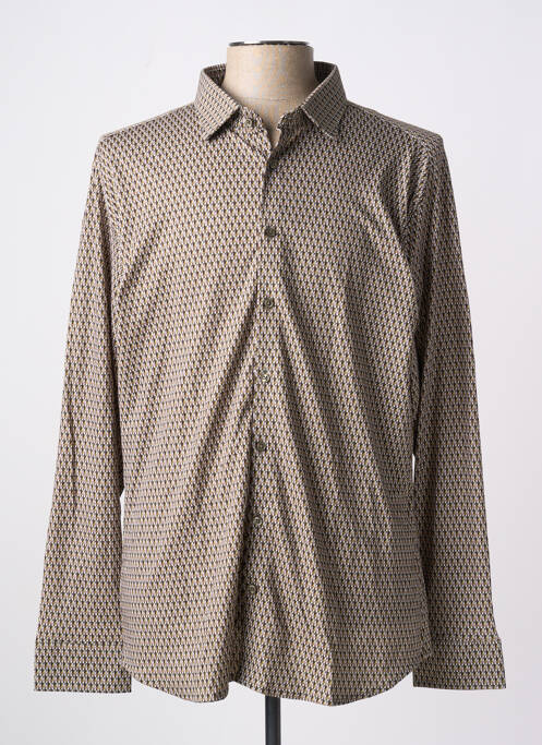 Cămașă cu mâneci lungi maro DESOTO bărbat