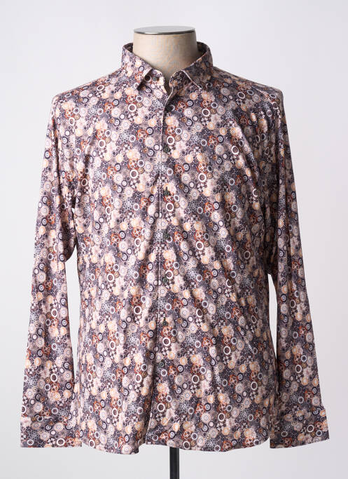 Cămașă cu mâneci lungi maro DESOTO bărbat