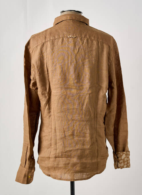 Cămașă cu mâneci lungi maro PANAMA bărbat