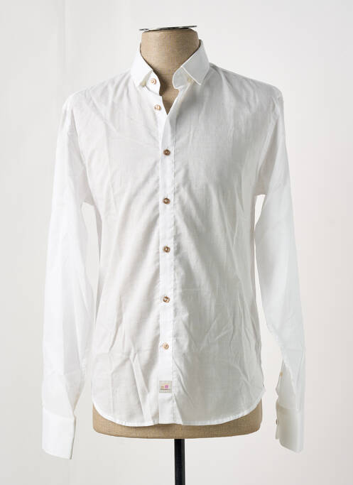 Cămașă cu mâneci lungi alb PANAMA bărbat