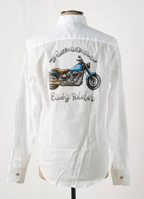 Cămașă cu mâneci lungi alb PANAMA bărbat