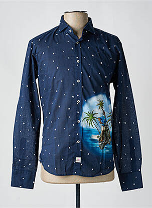 Cămașă cu mâneci lungi albastru PANAMA bărbat