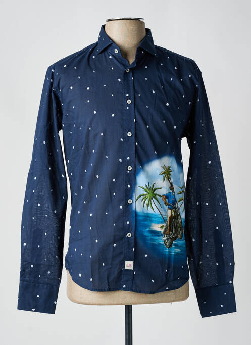 Cămașă cu mâneci lungi albastru PANAMA bărbat