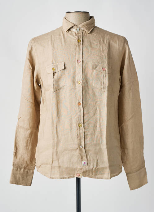 Cămașă cu mâneci lungi maro PANAMA bărbat