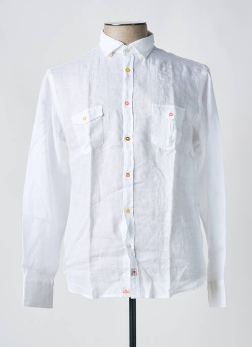 Cămașă cu mâneci lungi alb PANAMA bărbat