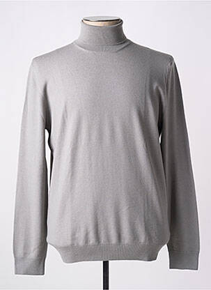 Pulover cu guler înalt croială ajustată mâneci lungi gri GRAN SASSO bărbat