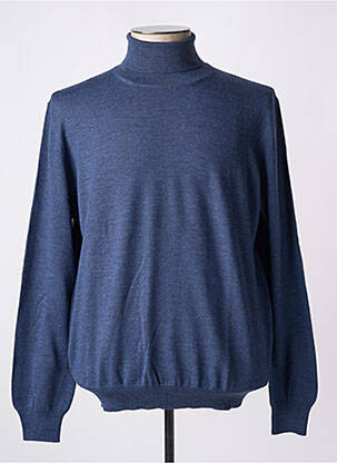 Pulover cu guler înalt albastru GRAN SASSO bărbat