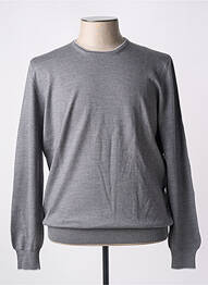Pulover guler rotund mâneci lungi gri GRAN SASSO homme