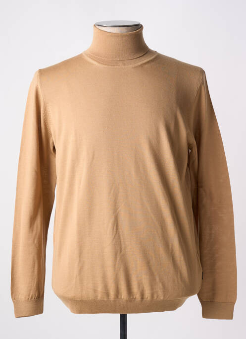 Pulover cu guler înalt maro HUGO BOSS bărbat