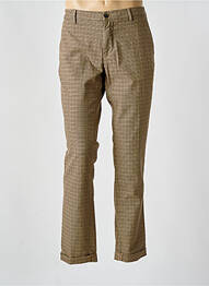 Pantalon chino țesătură poplin mărime normală maro MASON'S homme
