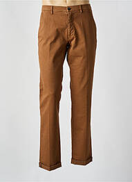 Pantalon chino țesătură poplin mărime normală maro închis MASON'S homme