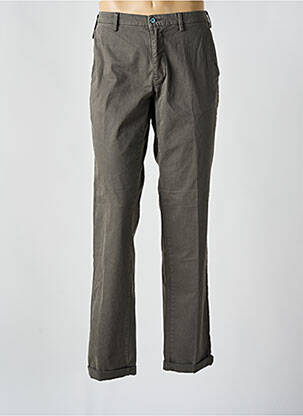 Pantalon chino țesătură poplin mărime normală verde MASON'S bărbat