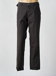 Pantalon chino țesătură poplin mărime normală gri MASON'S homme