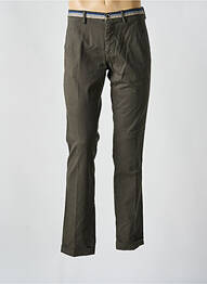Pantalon chino țesătură poplin mărime normală verde MASON'S homme