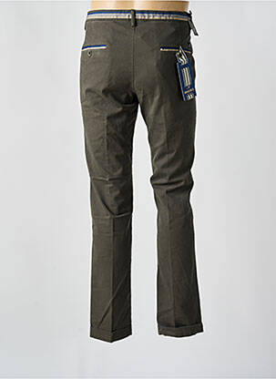 Pantalon chino țesătură poplin mărime normală verde MASON'S bărbat