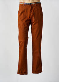 Pantalon chino țesătură poplin mărime normală portocaliu MASON'S homme