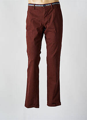 Pantalon chino țesătură poplin mărime normală roșu MASON'S bărbat
