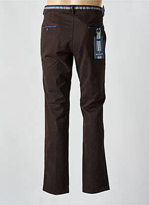Pantalon chino țesătură poplin mărime normală maro MASON'S bărbat