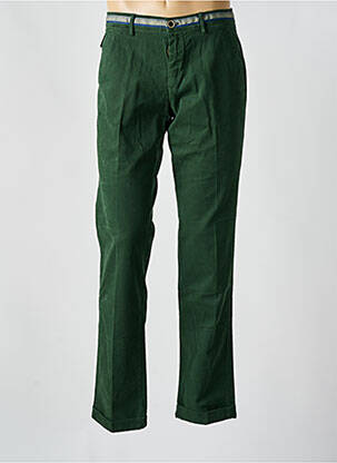 Pantalon chino țesătură poplin mărime normală verde MASON'S bărbat