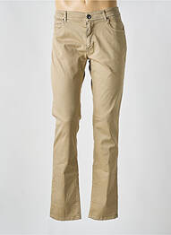 Pantalon slim închidere cu fermoar sub clapetă cu nasturi bej MASON'S homme