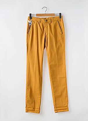 Pantalon chino buzunare galben MASON'S bărbat