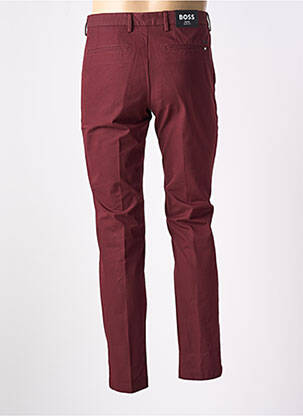 Pantalon chino închidere cu fermoar sub clapetă cu cârlig talie înaltă roșu HUGO BOSS bărbat