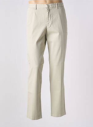 Pantalon chino închidere cu fermoar sub clapetă cu cârlig mărime normală bej HUGO BOSS bărbat