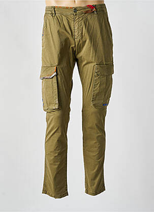 Pantalon cargo subțire talie joasă verde BOB bărbat