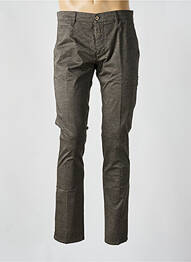 Pantalon chino imprimeu imprimeu prinț de wales mărime normală maro PANAMA homme