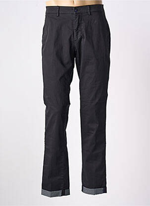 Pantalon chino țesătură poplin mărime normală negru MASON'S bărbat