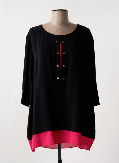 Tunică mâneci lungi guler rotund negru ALAIN MURATI femme
